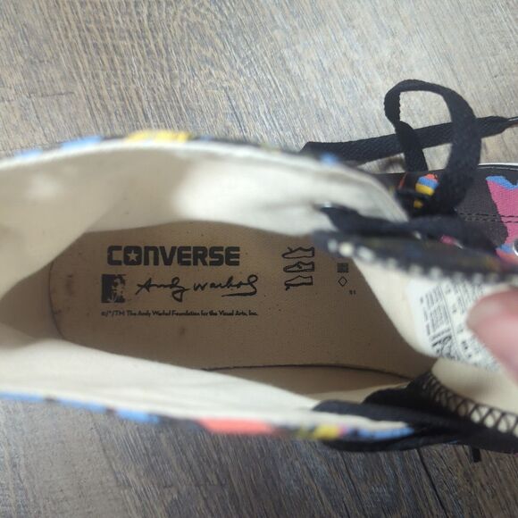 Converse Shoes Mens Size 12 ANDY WARHOL Statue of Liberty New York Sneaker Art - Picture 14 of 14